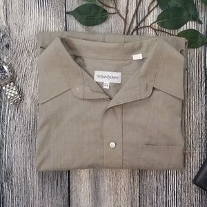 Yves Saint Laurent Cotton Blend Button Down Shirt